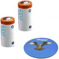 HQRP 2-Pack 3V Batteries Compatible with Dogtek EF-4000 Electronic Dog Fence, EF-4025 Extra Collar