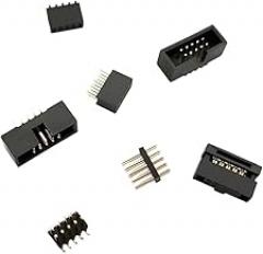 10PCS Spacing 1.27mm 2x5Pin IDC Box Header Shrouded Male Female PCB Receptacle Plug Straight Through Holes Connector New 2025 for Arrival High Reliable Electronic Component, Stable Performance