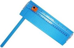 Paper Trimmer Paper Cutter Guillotine Paper Cutter Portable Paper Cutter A3A4 Household Paper Cutter Photo Cutter Mobile Phone Film Metal A5 Scrapbooking Trimmer (Color : Blue) (Blue)