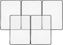 5pcs Full Page Magnifying Sheets PVC Reading Magnifier Bookmarks 180x120mm Ultra-Thin Magnifying Sheets for Books and Newspapers Suitable for Seniors and Low Vision Users