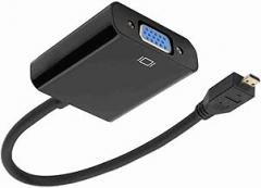 VGA To Adapter, To VGA Adapter VGA To Usb Adapter 1080P Micro To VGA Video Converter Adapter with Power Supply Function for 4B (#1)