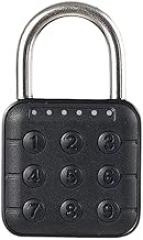 6 Digit Password Codes Button Combination Padlock Outdoor Electronic Password Code Padlock for Gym, Lockers, Case Luggage Suitcase