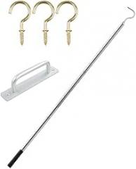 Stainless Steel Loft Ladder Pull Down System Kit -, Space-Saving Access Solution Homes, Garages, and Attics