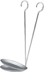 Milisten 2pcs Stainless Steel Frying Spoon with Handle for Funnel Cake Maker and Fried Food Cooking, Kitchen Utensil Set for Home and Restaurant Use