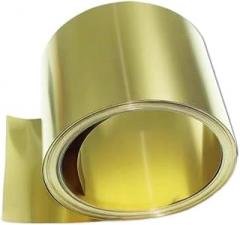 1pcs H62 Brass Foil Sheet Roll 0.3mm Thickness 50-120mm Width 1m Length Brass Material for Electronics/Crafts/Construction(60mm)