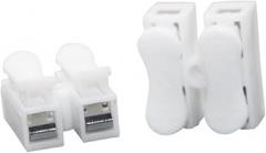 26pcs 2-Row Crimp Terminals Dual Row Wire Connectors Fast Spring Press for Electronics,2617