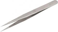 ST-12 Precision Fine Pointed Tip Tweezers for Cell Phone SMD Repair, Industrial Lab Tweezers for Electronics Soldering Crafting