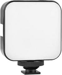 1 Piece Mini LED Video Light Photography 2W Dimmable for Camera Smartphone Laptop, Black, 500382918