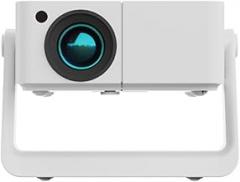 Mini Projector with WiFi and Bluetooth【Auto Keystone&Electric Focus&Rotatable】Built-in Stand Projector Android Projector Suitable for Home/Parties/Office Use