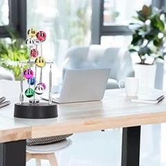 Perpetual Motion Machine, USB Battery Dual Use Ferris Wheel Balance Toy Tabletop Decorative Ornaments, Electronic Revolving Balancing Physical Toy Office Home Ornaments