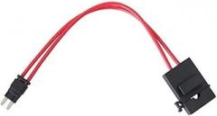 Car ACC Fuse Holder with 16AWG Wire, Medium Speed Cartridge Fuse Holder for Automotive Electronics, 32V 20A Low Voltage Insert Type, 230mm Length(small)