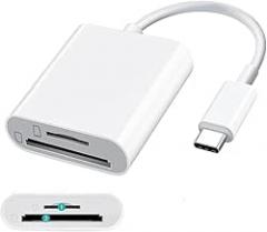 2-1 Type C Card Reader SD TF Memory Card Reader USpB C OTG Adaptier Steady Speed Data Signal Sende Transmlttier for Maicbook Sangsiung New 2026 High for Reliable Electronic Component