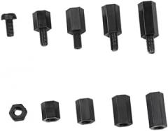 PartyKindom 180pcs Nylon Standoff Spacer Kit for Motherboard Assembly Plastic Threaded Supports Storage Box for Electronics Boards and Projects