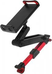 Gadpiparty 360Degree Car Back Seat Phone Bracket Mobile Phone Holder for Rear Headrest Fit for Devices Durable Material Easy Installation Red