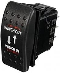 Generic Thuyduongls 12V 20A Winch In Winch Out ON-OFF-ON Rocker Switch 7 Pin - (Color: Red)