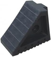 Wheel Chock, Molded Rubber, Black