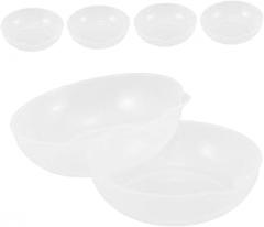 6Pcs Transparent Weighing Pan Kitchen Scale Bowl for Meal Prep Jewelry and Salad Measuring Fit for Electronic Scales High Durability Weighing Tray