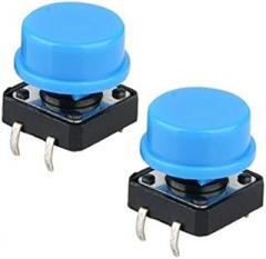 20PCS Plastic Smart Electronics Tactile Switch PCB Tact Push Button Momentary Switch 4 Pins+Button Cap 12127.3mm - (Color: Blue)