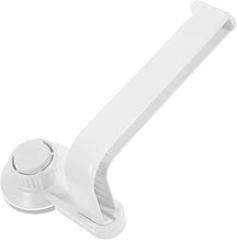 Milisten Suction Cup Toilet Paper Roll Holder and Tissue Holder Wall-Mounted White Bathroom Paper Towel Rack Multipurpose No-Drill Installation for Home and Kitchen