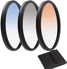 Gradient Color Camera Filter 46 49 52 55 58 62 67 72 77 82mm Lens Filter (Size : 58mm, Color : Color Filter Set)