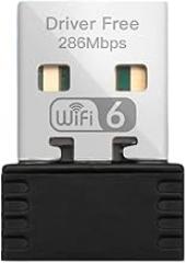 VVi-Fii 6 Adaptier AX286 Network Card Mini USpB DongIe 2.4GHz 802.11AX Signal Reception for PC Laptop Winndows 10/11 Driver Replacement for OEM New 2026 High for Reliable Electronic Component