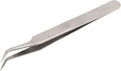 Precision Fine Pointed Tip Curved Tweezers for Electronics Phone SMD PCB Repair Tool, Scrapbooking Crafts, Laboratory Work