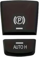 Button Compatible with BMW for 7 Series for F01 2009-2014 Electronic Handbrake Parking Brake Button Switch Cover Trim Sticker