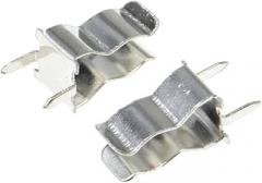 50Pcs Plug in Clip Clamp Fuse Holder for 5 X 20Mm Electronic Fuse Tube 5X20Mm 5 * 20Mm 5X20