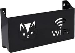 DOITOOL Wall Mounted Storage Box for Router and Modem Cable Management Organizer with Ventilated Mesh Design No Drilling Installation Space-Saving Electronics Holder