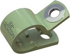 Essentra, NM-4-R4, Cable Clamps - Screw Mount MS25281 - MS25281-R4 - Maximum Compatible Cable Diameter - 6.4 mm (0.250 in) - Anodized Aluminum - Type - 1 (10 Item/s)