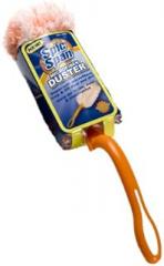 00849 Orange/White One Size Microfiber Head Duster with Collapsible Handle