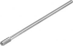 Tool Parts and Accessories 8mm X 150mm 6mm Shank Single Cut Cylinder with Ball Nose Carbide Tip Rotary File (#CN-140824-00768)