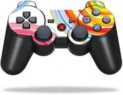 Protective Vinyl Skin Decal Skin Compatible with Sony PlayStation 3 PS3 Controller wrap Sticker Skins Lollipop Swirls