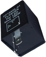 12v Led Electronic Relay for Car and Motorcycle Turn Signal Easy to Install Pin Led for Efficient Bulb Function Black