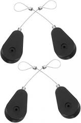 1 Set Telescopic Theft Cable Case Durable Wire Security Cable Lock for Electronic Devices Space Saving Design Automatic Retractable Function