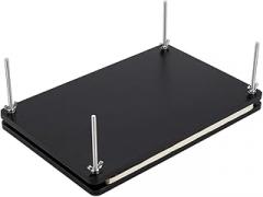 UNICRAFTALE Wooden Book Press Bookbinding Paper Press for Bookbinding Supplies Black Rectangle Bamboo Portable Book Press Bookbinding Tool Flat Paper Press Machine for DIY Handmade Paper Press