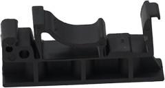 PCB DIN Rail Mount Adapter 35mm for DIN 35 Mounting Rail, Circuit Board Mounting Bracket Holder with Clips for Industrial Electronic Switch Mounting, Set (2 Brackets + 4 Screws),(Black)