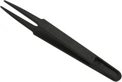 Plastic Anti-static Tweezers, Precision Point Tip for Jewelry Craft DIY Beauty Electronics Repair Tool Black