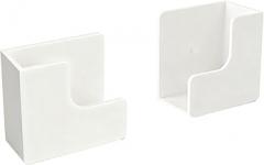 Wall Mounted Organizer Rack, Abs Bathroom & Gym Storage Shelf, Adhesive No-Drill Installation for Toiletries, Weights & Accessories, Space Saver for Small Areas