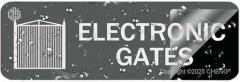 Electronic Gates Sign Acrylic Plastic With Symbols Self Adhesive For Restaurant Salons Hotel Motel Rest Stops Public Restrooms Gift For Women Men 9x3 Inch
