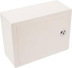 Lockable Storage Bin with Combination Lock, Opaque Medication Lock Box for Safe Medicine Storage, Beige Small Locking Case for Personal Items, Electronics And Snacks