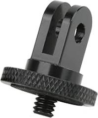 GLOGLOW Portable Electronic Device Mount Aluminium Alloy Mini Tripod Adapter for, 1/4 Inch Interface, Black, Lightweight 12g, Compatible for, 1/4 Inch Interface, Black,