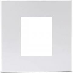 3-Port Glossy Panel Decorative Wall Plate Baseboard Socket Installation for Three-Slot Socket 23x36mm Blank Wall Plate(2 Ports)