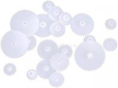 19 Kinds Double-Layer Gear Kit, 0.5 Modulus, DIY Reduction Gears, Stacked Teeth, for Toy Robot Electronic Starter Accessories