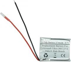 270mAh 3.7V Replacement Battery for Microsoft Xbox 360 Live, Halo 3, Halo Reach Wireless Headset