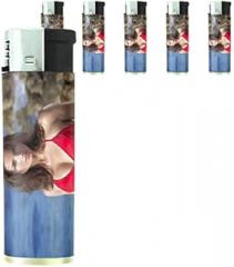 Australian Pin Up Girl Lighters S9 Set of 5 Electronic Refillable Flame Cigarette Smoking