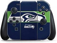 Skinit Decal Gaming Skin Compatible with Nintendo Switch (2017-2021) Joy-Con Controller - Officially Licensed NFL Seattle Seahawks Zone Block Design