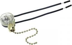 Gadpiparty Pull-Chain On-Off Ceiling Fan Switch Replacement for Ceiling Fan 2-Position Golden Zipper Switch