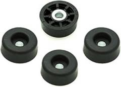 4 Soft Round Rubber Feet - .437 H X 1.062 D - Made in USA - Removable Insert - Made in USA - Non Marking. Food Safe, ROHS & Prop 65 Free - Cutting Boards, Electronics, Crafts…