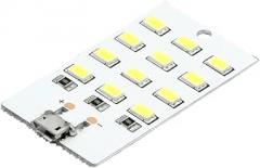 12 Lights | 1Pcs High 5730 5V 430Ma~470Ma White Mirco Usab 5730 Led Lighting Panel USaB Mobile Light Emergency Light Night Light New 2026 High for Reliable Electronic Component